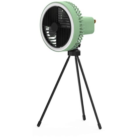 Ventilateur suspendu portable rechargeable 1200 mAh, lampe de camping, ventilateur de bureau pour les réunions