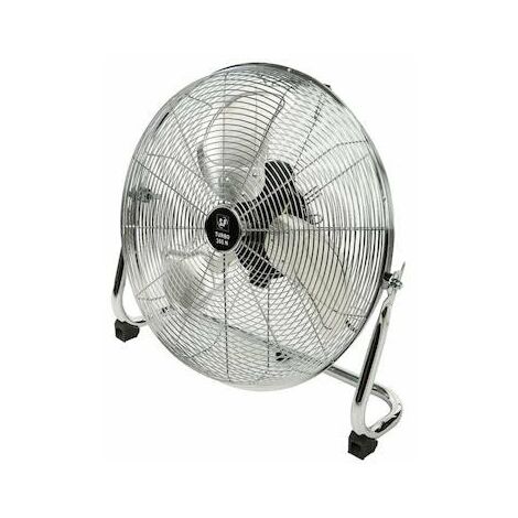 Ventilateur tertiaire Turbo 455 N Plus - 110W - 3 vitesses - 55dB(A) - Inclinable - Chromé