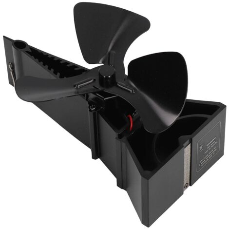 Ventilateur Thermoélectrique, Vitesse de Rotation Réglable Alimentée par la Chaleur du Ventilateur de Poêle à Bois écologique 3 Lames pour la Maison