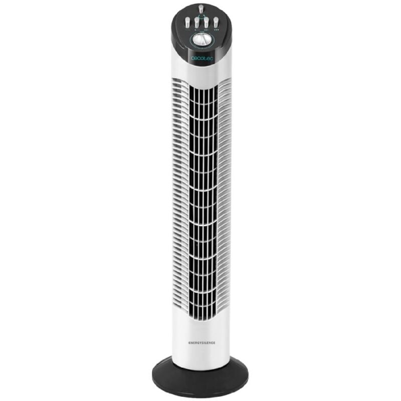 Cecotec - Ventilateur colonne oscillant EnergySilence 790 Skyline 50W 3 vitesses H76cm D760cm Noir