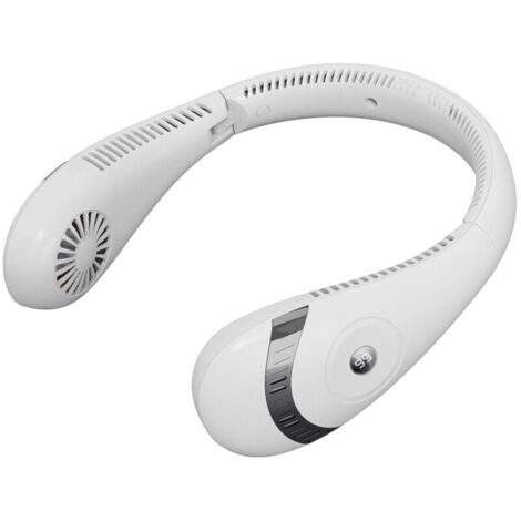 Ventilateur tour de cou sans fil - 3 vitesses sans pales - Ventilateur pliable portable rechargeable