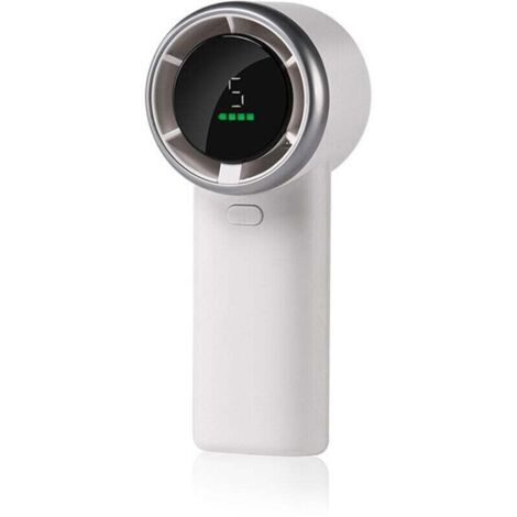 Ventilateur turbo portable puissant : refroidissement instantané à 13 500 tr/min, charge rapide USB en 2 heures, mini ventilateur portable à 5 vitesses, écran HD, idéal pour les voyages, le sport et l