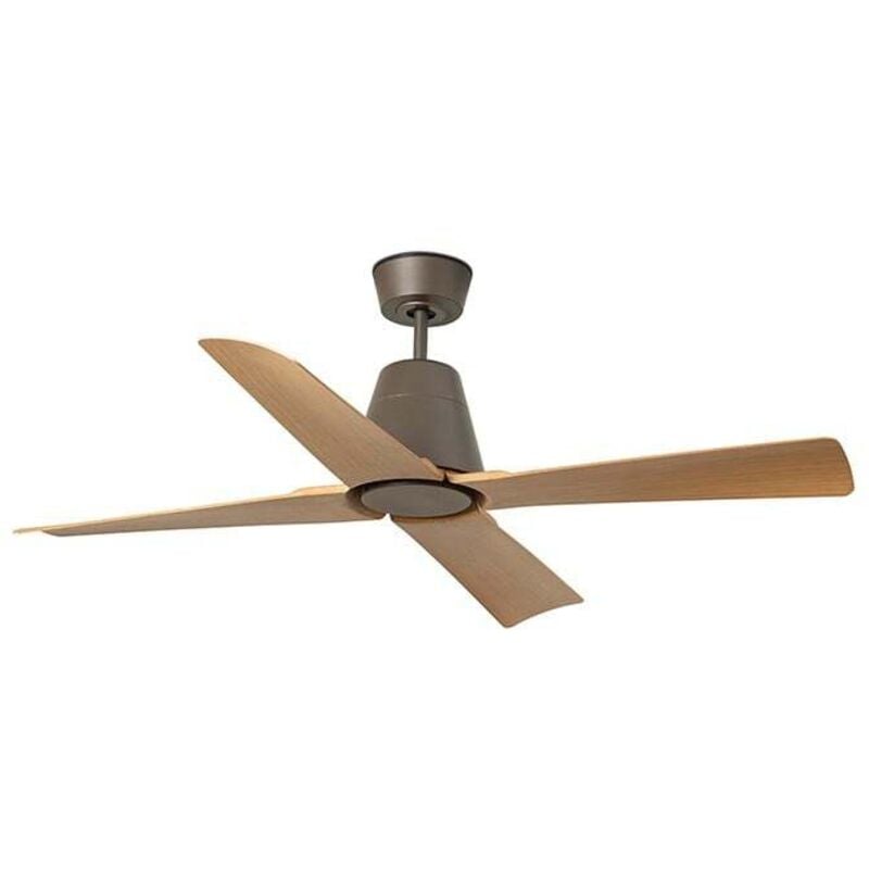 Faro Barcelona - typhoon m Ventilateur sans brun clair/bois pour extérieur 34106