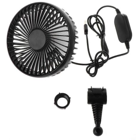 Ventilateur USB 3 vitesses pour voiture, circulateur d'air pour appui-tête avant/arrière avec interrupteur
