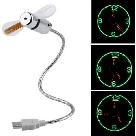 ventilateur USB flexible à LED pour ordinateur portable PC