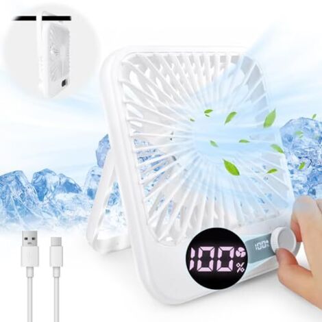 Mini Ventilateur De Bureau | Ventilateur De Bureau Usb Rechargeable