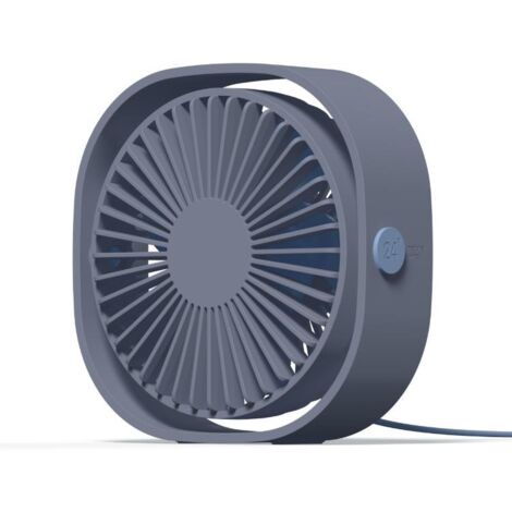 Ventilateur USB, mini ventilateur, ventilateur silencieux, ventilateur USB silencieux portable 3 vitesses réglables USB, ventilateur USB pour camping, bureau, sport, voyage, alimenté par USB (bleu)