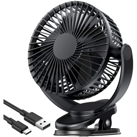 Ventilateur De Poussette Rechargeable - Design Pieuvre Flexible, Silencieux, Clip Réglable