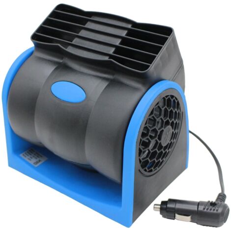 Ventilateur voiture 12V portable 2 vitesses, rotation refroidissement auto pratique