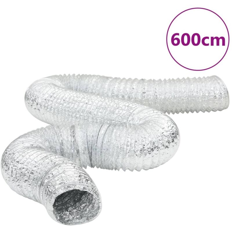 Ventilation Duct Aluminium 6 M Ø20 Cm Vidaxl