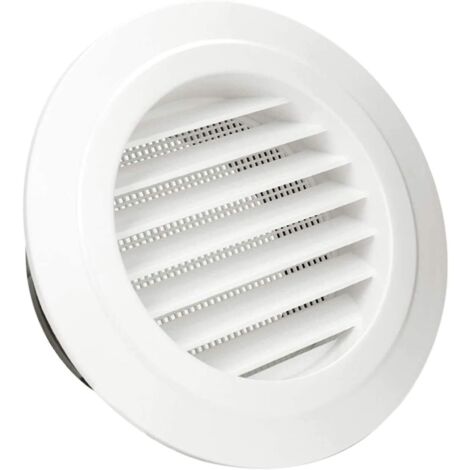 Ventilation grille, 4" round ABS ventilation grille with insect screen for ducts, ventilation grille with protective grille (ø100 mm)