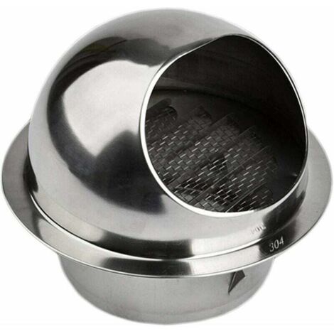 Ventilation Grille, Ventilation Outlet Grille in 304 Stainless Steel (ø150mm)