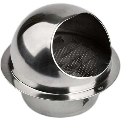 Ventilation, sortie de ventilation en acier inoxydable 304 (ø80 mm)