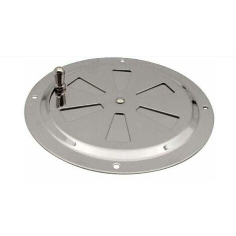 Ventilations rondes en acier inoxydable Grille de ventilation Reglable Rond Évent d'Aération Grille Évent à persiennes en acier inoxydable pour Fumeur,Camping-Car,Maison,Yachts Diamètre 125mm,1 pièce