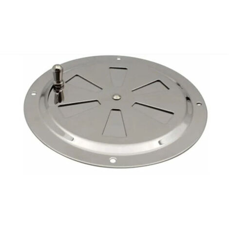 Ventilations rondes en acier inoxydable Grille de ventilation Reglable Rond Évent d'Aération Grille Évent à persiennes en acier inoxydable pour Fumeur,Camping-Car,Maison,Yachts Diamètre 125mm,1 pièce