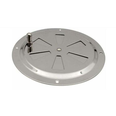 Ventilations rondes en acier inoxydable Grille de ventilation Reglable Rond Évent d'Aération Grille Évent à persiennes en acier inoxydable pour Fumeur,Camping-Car,Maison,Yachts Diamètre 125mm,1 pièce