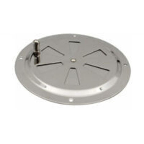 Ventilations rondes en acier inoxydable Grille de ventilation Reglable Rond Évent d'Aération Grille Évent à persiennes en acier inoxydable pour Fumeur,Camping-Car,Maison,Yachts Diamètre 125mm,1 pièce