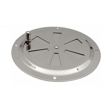 Ventilations rondes en acier inoxydable Grille de ventilation Reglable Rond Évent d'Aération Grille Évent à persiennes en acier inoxydable pour Fumeur,Camping-Car,Maison,Yachts Diamètre 125mm,1 pièce
