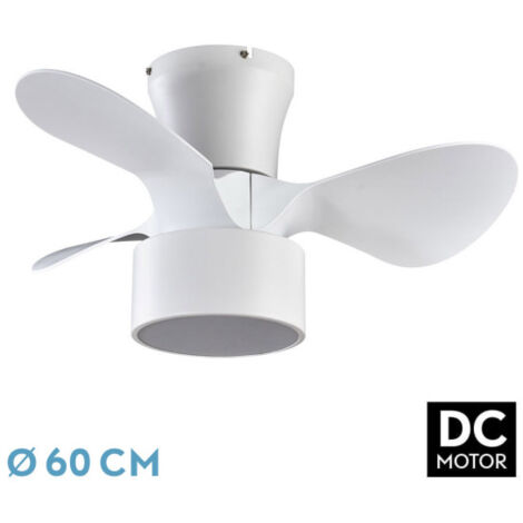 Ventilator dc 24w kos white 3 Flügel 60d 6 Geschwindigkeiten 2390lm 3000-4500-6000k w/remote, memory &amp timer