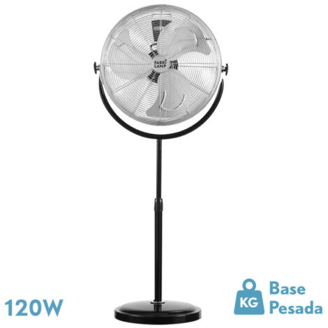 Ventilator de Bodenventilator trascias 120w schwarz regx55x55 cm 3 Geschwindigkeiten einstellbar