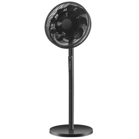 Ventilator de Fuß azor schwarz 3 Geschwindigkeiten 60w 70/100x35x35cm oszillierend mit Fernbedienung und Zeitschaltuhr