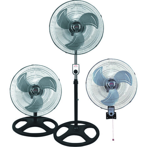 VENTILATORE 3 IN 1 (Piantana-Tavolo-Muro) 65 W  Ø cm. 45