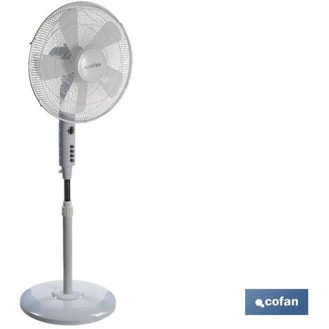 Ventilatore 5 Pale Timer 55w Bianco