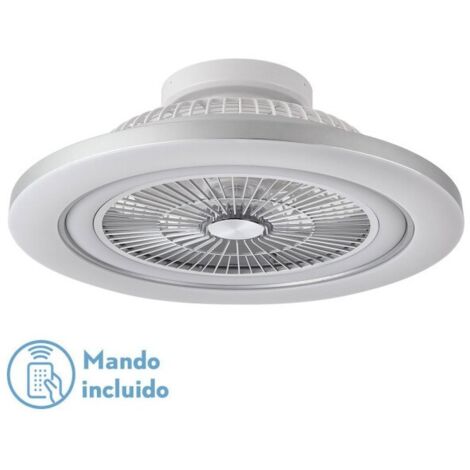 Ventilatore 72W DC Nichel Opaco 5 Pale Trasparenti