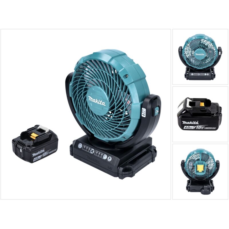 Ventilatore a batteria Makita dcf 102 M1 18 v 18 cm + 1x batteria 4,0 Ah - senza caricabatteria