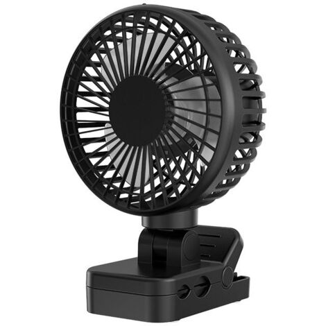 Ventilatore a clip portatile da 4000 mAh con telecomando, ricaricabile con funzione Power Bank, luce LED, timer, 4 velocità - per passeggino, carrello da golf, ufficio, campeggio e viaggi