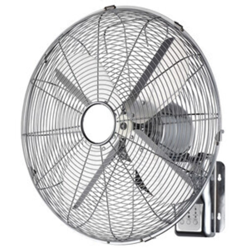 Ventilatore A Parete 60w In Acciaio 4 Pale