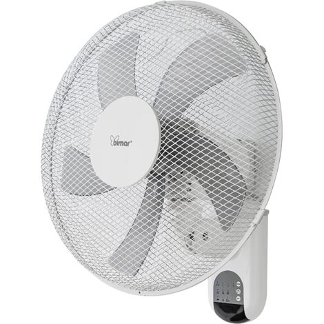 ventilatore a parete con telecomando bimar "vm45" 5 pale