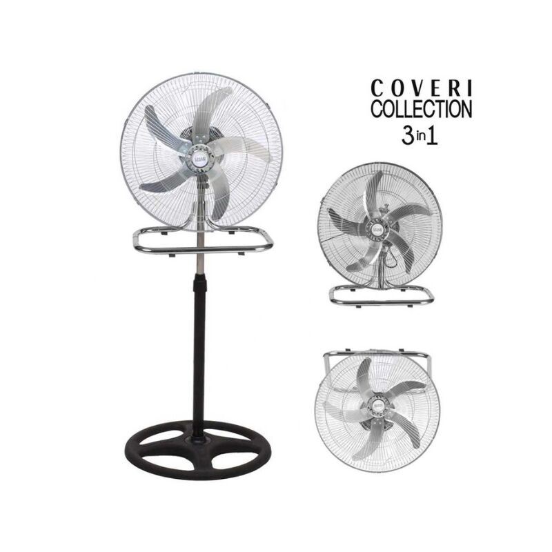 Coveri - Ventilatore a Piantana 3in1 360° Acciaio