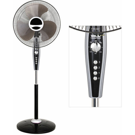 Ventilatore a Piantana 40Cm Oscillante con Timer in Abs 3 Velocita' 40W