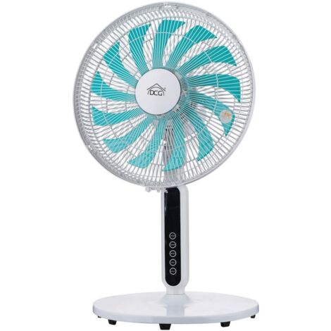 VENTILATORE A PIANTANA CON TELECOMANDO E TIMER Ø 40 cm - 13 pale