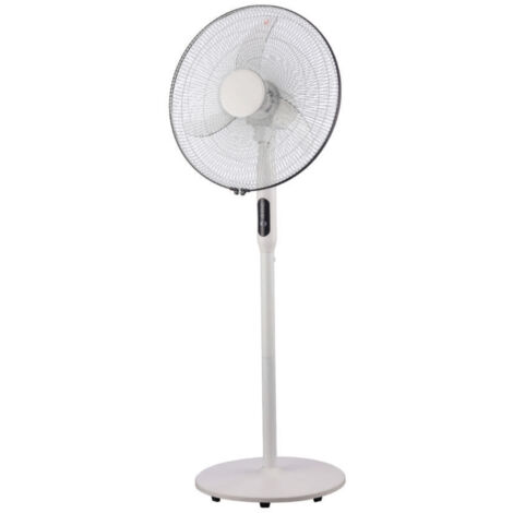 Ventilatore A Piantana Regolabile 3 Pale 3 Velocità Con Display 60w Bianco