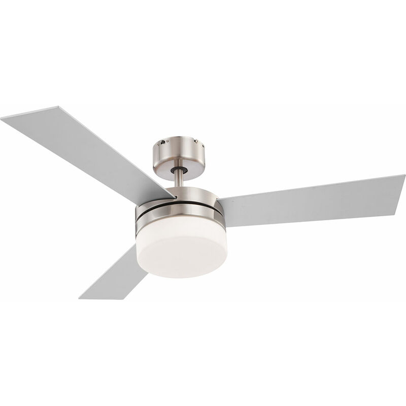 Image of Ventilatore da soffitto, ventilatore, lampada, app Google, telecomando in un set che include lampade a led rgb