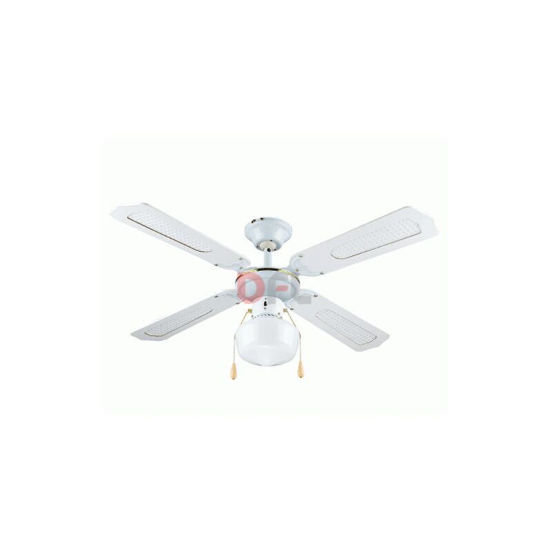 Image of Ventilatore a soffitto con luce � cm 105 - 50 w - omologato ce