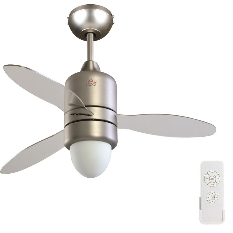 Image of DCG - Ventilatore a soffitto VECRD65TL telecomando luce lampada 3 pale 107cm