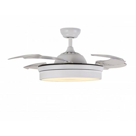 VENTILATORE A SOFFITTO E 4 PALE RETRATTILI E LUCE LED ZFL4106B