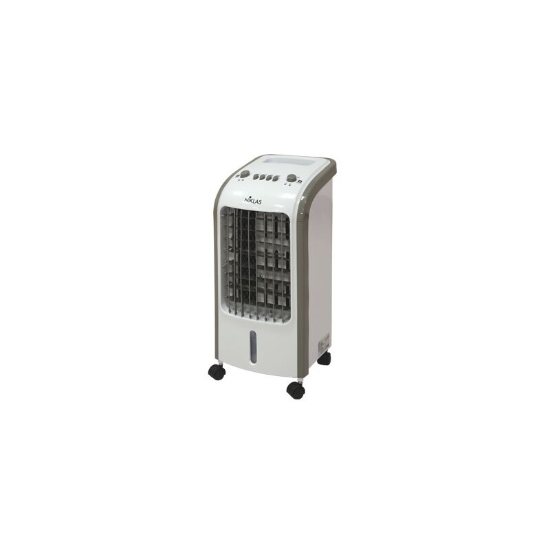 Niklas - Ventilatore a torre con ruote Evaporativo Oscillante 80W Polo Nord