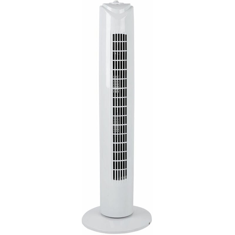 Image of Ventilatore a colonna Ventilatore a torre Ventilatore torre di raffreddamento Ventilatore silenzioso torre oscillante bianca, 3 livelli di velocità,
