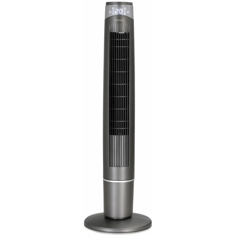 Image of Ventilatore a Torre MZTV120 Oscillazione 90° Telecomando Super Silenzioso Programma Notturno 6 Velocità Timer 120cm Fan Ventilatore Piantana - Monzana