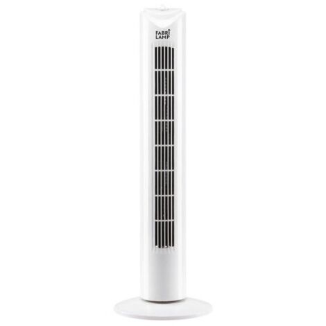 Ventilatore a torre Tero White 50W oscillante con timer