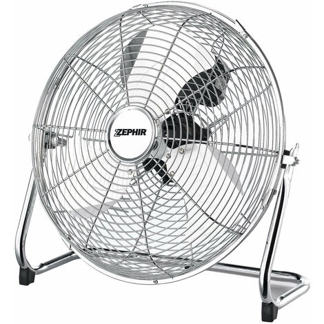 Ventilatore a Turbina da Pavimento Ø45cm Colore Cromato