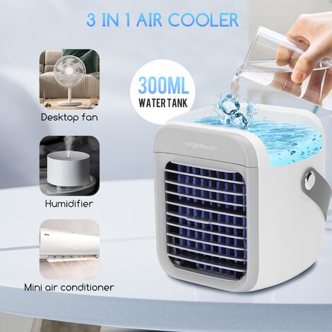 VENTILATORE AIR COOLER 3 IN 1 CONDIZIONATORE PORTATILE REFRIGERATORE UMIDIFICATO