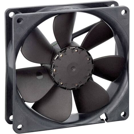 Ventilatore assiale EBM Papst 3414NGH nero 92x92x25 mm