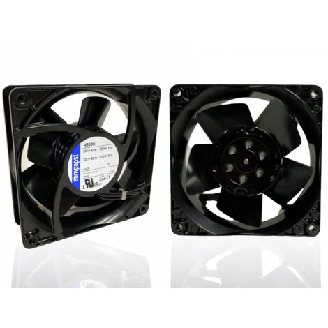 Ventilatore Assiale EBM - PAPST 4650N, con Struttura e Rotore in Metallo, Dimensioni 119x119x38mm, Potenza 19W, VelocitÃ  di Rotazione 2650rpm