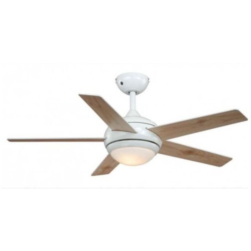 Aireryder - Fresco Ventilatore da Soffitto, Legno, Bianco, 112 cm