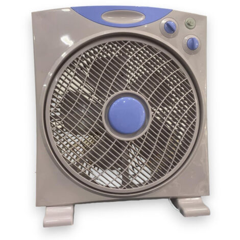 Ventilatore box 40W con griglia rotante e timer regolabile